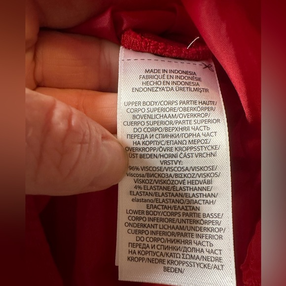 Polo Ralph Lauren Girls Red Tiered Stretch Interlock Dress (Size 3/3T) - Picture 4 of 6